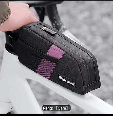 Велоаксессуары: WEST BIKING velosiped çərçivə çantası Velosipedin ön hissəsinə, sükan — 9