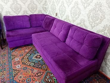 kunc divanar: Künc divan, Açılmayan, Bazasız, Vеlur parça — 1
