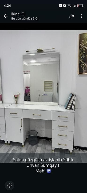 salon canagi: Makiyaj üçün masa, Güzgülü — 1