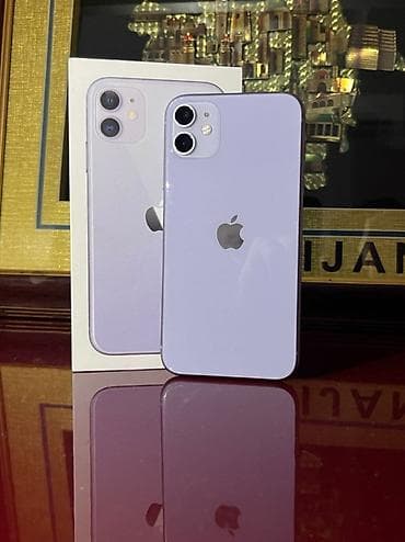 iphone 11pro: IPhone 11, 64 GB, Deep Purple, Simsiz şarj — 1