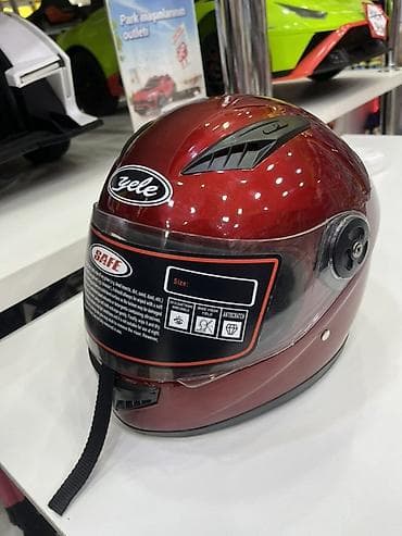 idman kaskı: Velosiped və motosiklet üçün kask. Xüsusiyyətlər: - Rəng: tünd — 1