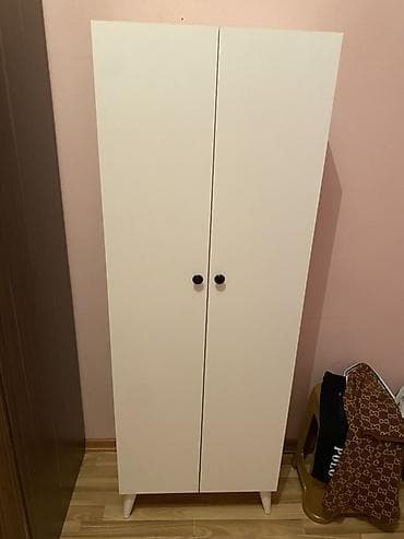 saxta baba geyimi: 2 qapılı, Ağ, Açılan, Düz dolab — 2