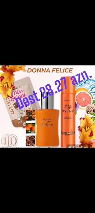 sac botoksu qiymeti: Donna Felice Ətir 50 ml Dezedorant Parfümləşmiş 75 ml Üz Üçün 2 — 1