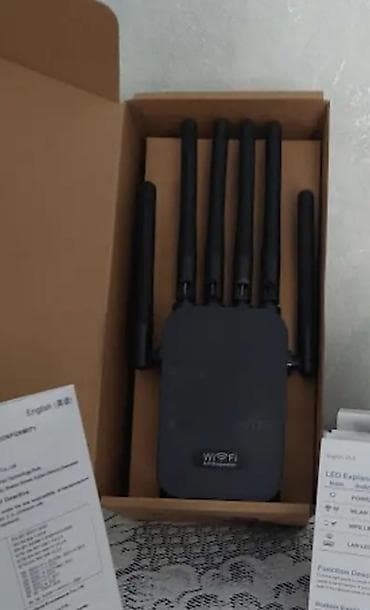 tv antena satisi: Wi‑Fi gücləndirici/router - 6 ədəd yüksək qazanclı antena: daha sabit — 1