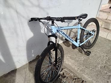 Crosser dağ velosipedi - Geniş, yüngül göy rəngli alüminium tipli