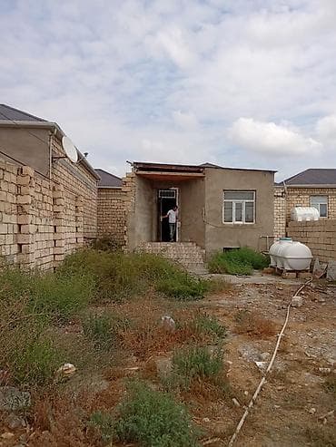 Satılır: həyət evi 1 otaq - Plan: 1 mərtəbə, eyvanlı giriş. Ön