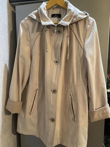 Шубы: Плащ, XL, цвет - Бежевый — 1