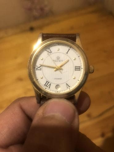 poljot: İşlənmiş, Qol saatı, rəng - Qəhvəyi — 3