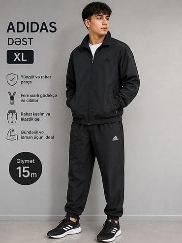 İdman dəsti, Adidas, XL, rəng - Qara lalafo.az -da İdman dəsti, Adidas, XL, rəng - Qara