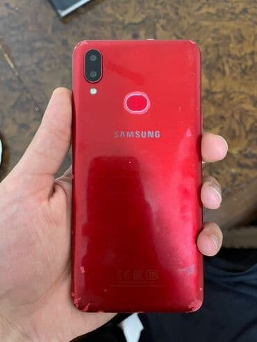 телефон баку: Samsung Galaxy A10s, rəng - Qırmızı, Barmaq izi — 2
