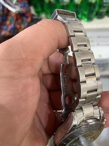 925 gumus: Qol saatı, Rolex, rəng - Qara — 3