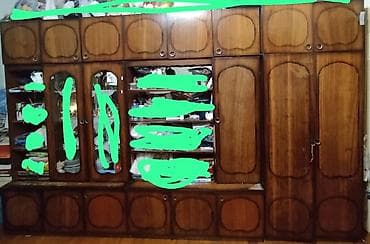 skaf dolab: Klassik üslubda iri divar dolabı/garnitur - Material: ağac əsaslı — 1