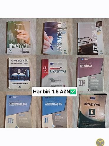 kitab satisi: Dərsliklər, test topluları, Dim test topluları, test kitabları — 2