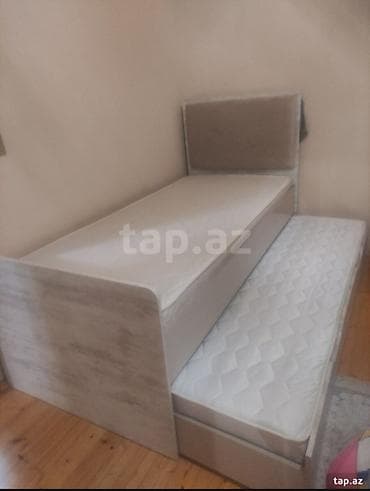 Təknəfərlik çarpayı, Matras ilə, Siyirməli lalafo.az -da Təknəfərlik çarpayı, Matras ilə, Siyirməli