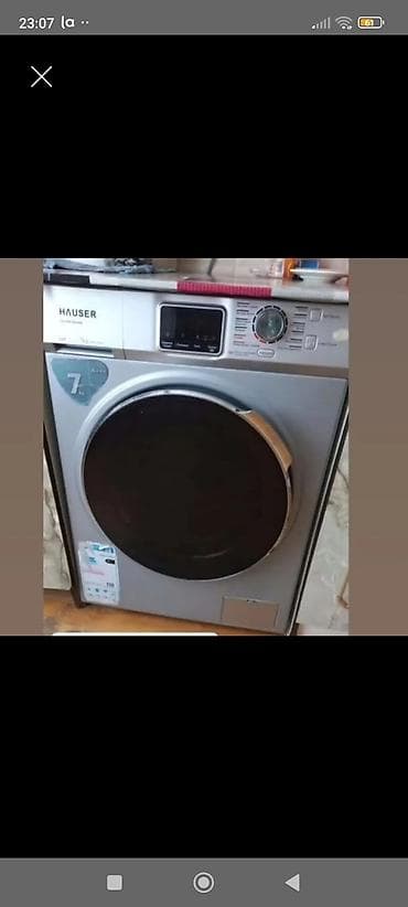 Hauser paltaryuyan maşın – ön yükləməli, 7 kq tutum Xüsusiyyətlər: -