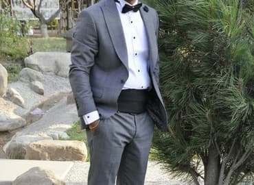 джинсовые мужские костюмы: Мужской костюм, Демисезон, Zara, XL, цвет - Серый — 2