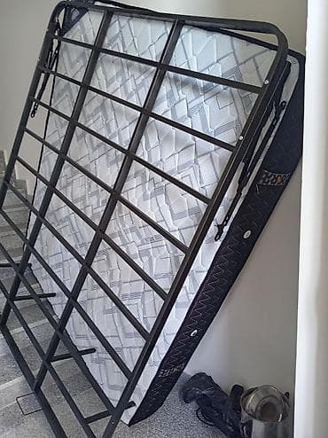 Çarpayılar: Metal çarpayı çərçivəsi + döşək dəsti - Ölçü: təxmini iki nəfərlik — 3