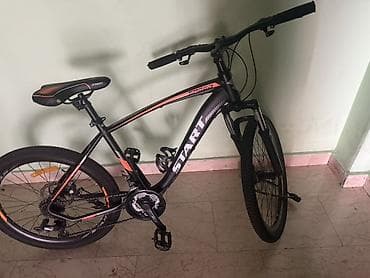 velosiped 21: START Speed dağ velosipedi - Rəng: mat qara, narıncı-qırmızı — 7