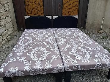 Şəxsi əşyalar: Təzə çarpayılar. 1 nəfərlik çarpayılar 60manat. 2 nəfərlik taxt — 8