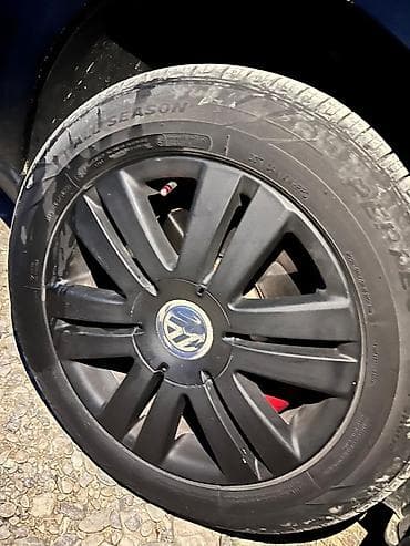 vosvagen: Volkswagen üçün qara rəngli təkər örtükləri (kalpaklar) – 4 ədəd dəst — 1