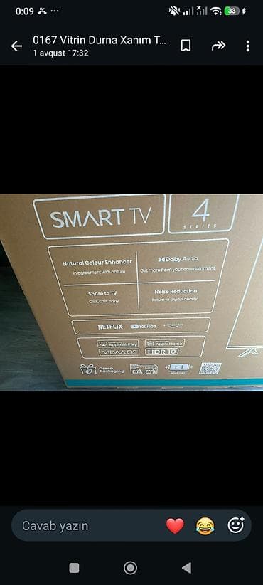 televizor kransteyn: Hisense 40" yeni karopkada TV satılır qiymət 480 AZN ünvan — 3