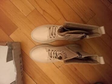 qiz ucun botlar: Ölçü: 38, rəng - Bej, Yeni — 7