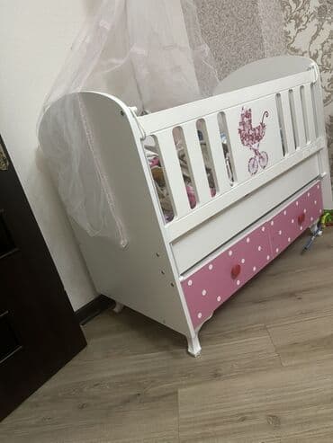 двухъярусная кровать для детей: Для девочки, Четырехугольная, Колыбель, Без бортиков, Без матраса, Без механизма качания — 3