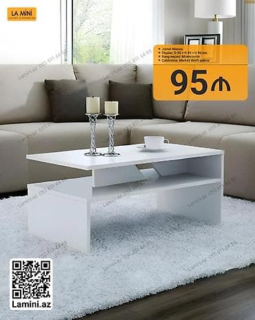 Jurnal masası – La Mini (Laconic & Minimalism) - Ölçülər: D 55 × H — 1