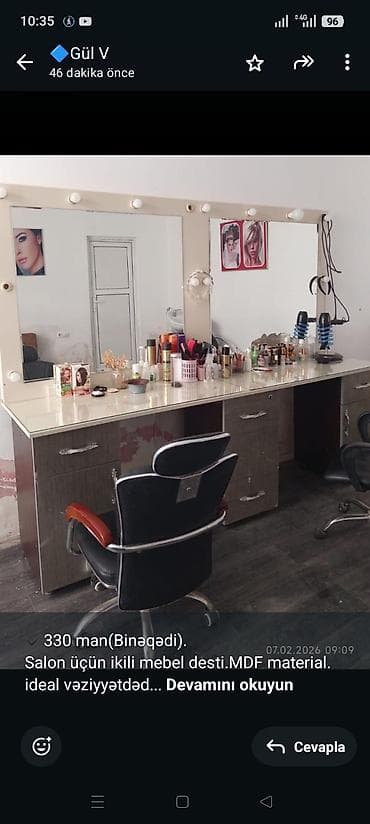 ✔️330 man(Binəqədi). Salon üçün ikili mebel desti.MDF material. ideal