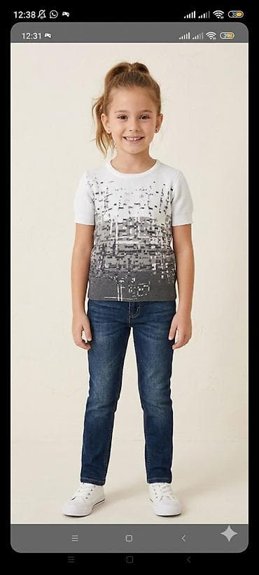 Futbolka, Qız üçün, 3 - 4 yaş