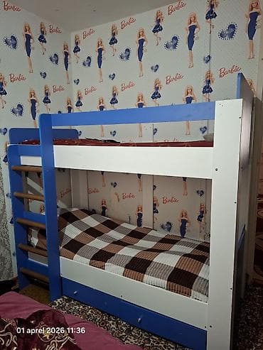 ber ber: Oğlan və qız üçün, Çarpayı, Matrassız, Siyirməli, Laminat — 1