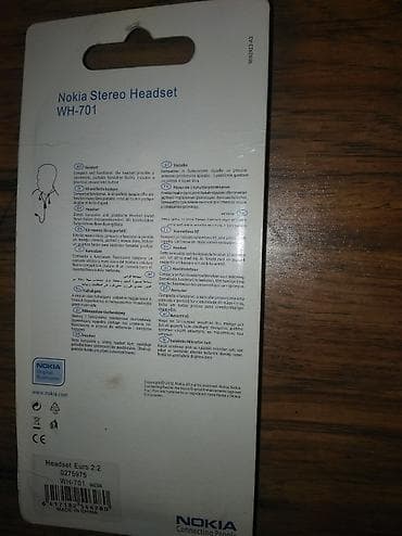 Mikrofonlar: Yeni Simli Qulaqcıqlar, Nokia, rəng - Ağ — 2