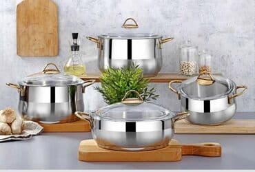 soba ucun suse qablar: Кастрюля, цвет - Серебристый, Нержавеющая сталь — 1