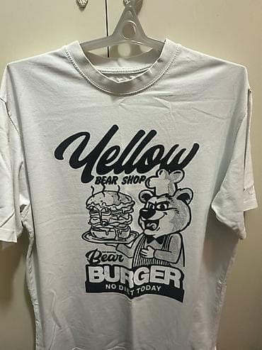 Futbolka, PULL&BEAR, L, rəng - Ağ