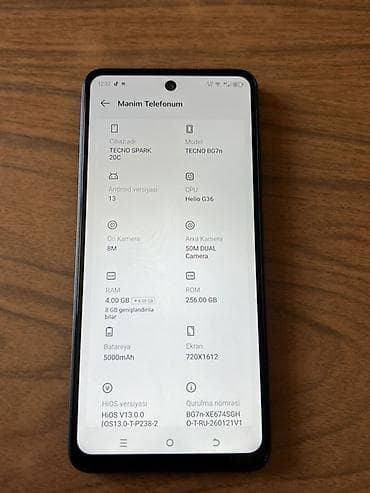 honor 9 d: Tecno Spark 20C, 256 GB, rəng - Boz — 4