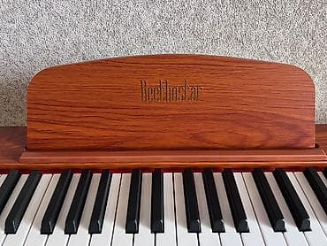 real gitara: Beethovstar rəqəmsal piano – klassik ağac teksturalı korpus və — 2