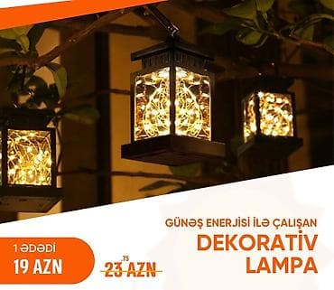 Yeni, Günəş lampası, Zəmanətsiz, Ünvandan götürmə, Ödənişli çatdırılma — 6