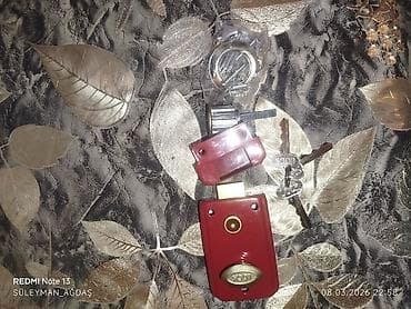 dəmir profel: Qırmızı rəngli metal üstlük qapı qıfılı – “Oğurluqdan Qoruyan Bolt” — 7