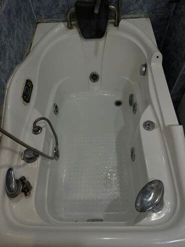 горки для купания: Hidromassajlı künc vanna - Korpus: akril, künc tipli dizayn, yüksək — 2