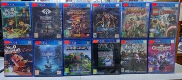 oyun rol seti: Playstation 4 üçün oyun diskləri. Tam yeni, bağlamada. PlayStation 5 — 1