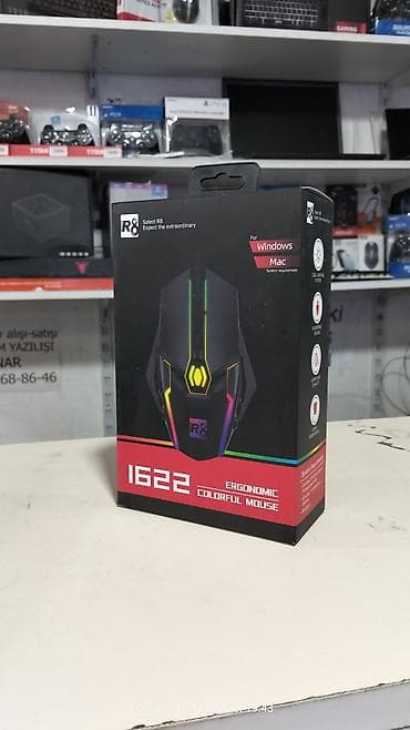 R8 1622 Ergonomic Colorful Mouse - Platforma: Windows və Mac ilə