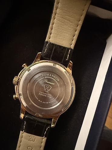 Смарт браслеты: Б/у, Наручные часы, Romanson, цвет - Золотой — 2