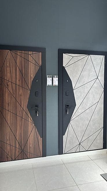 Məhsul: Müasir giriş qapıları (2 model) - Dizayn: Geometrik xətli