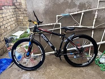 elektrikli velosipedler: “SPORT TIME” dağ velosipedi - Çərçivə: yüngül alaşımlı, qara rəng — 1