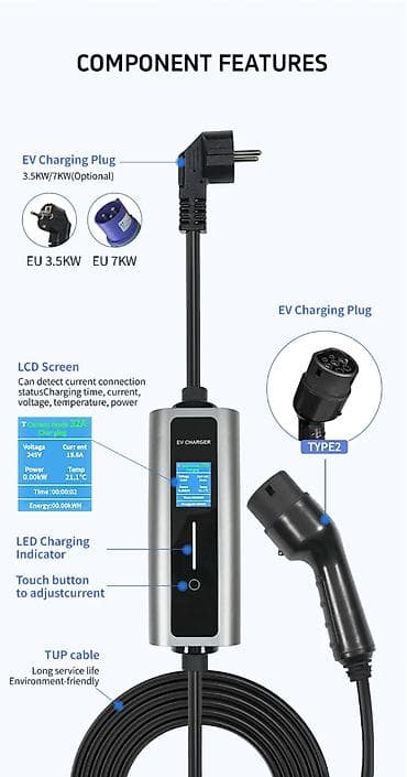 ucuz tofaş: GB/T wifi AC EV şarj cihazı 3.5KW/16A AITO M5 AITO M7 AITO M9 AUDI — 7