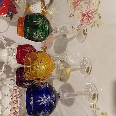 edviyyat qablari: Qədəhlər, Şüşə, 6 ədədli dəst — 1