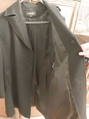 qadınlar üçün polupalto: Palto, 6XL, rəng - Qara — 2