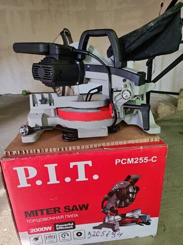 Taxta-şalban: P.I.T. PCM255-C göncü (miter) mişar Xüsusiyyətlər: - Güc: 2000 W - — 5
