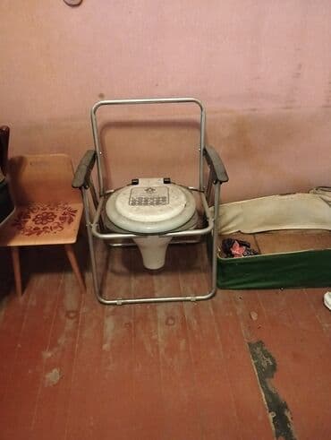 Бандажи, корсеты, корректоры: Daşınan tualet oturacağı (kommod kreslo) - Metal karkaslı, sabit və — 1