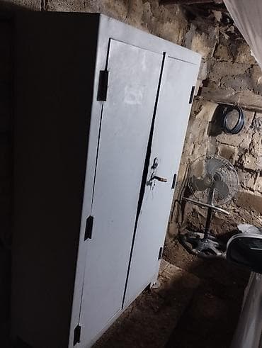 ofis dolab: Metall dolab – iki qapılı, rəfli - Material: qalın metaldan — 4